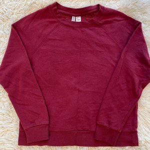 maroon women's sweatshirt